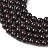 Natural Garnet Beads Strands G-J376-37-4mm-4