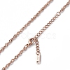 Ion Plating(IP) 304 Stainless Steel Singapore Chain Necklace for Men Women NJEW-K245-013E-2