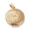 Ion Plating(IP) 316 Stainless Steel Locket Pendants STAS-K197-12G-1