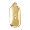 Brass Micro Pave Cubic Zirconia Charms ZIRC-I054-12G-03-1