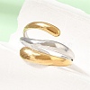 304 Stainless Steel Cuff Open Rings SA-CBAB767-23GP-1