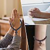 24Pcs Wood Cross Charm Bracelets BJEW-GO0001-43-5