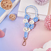 Hand-woven Flower Pendant Decorations KEYC-TAC0009-02KCG-04-4