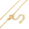 Gold Plated Brass Cable Chain Necklaces NJEW-BB10199-18-1