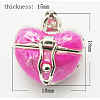 Brass Prayer Box Pendants KK-J269-A03-1