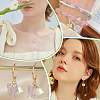 100Pcs AB Color Plated Transparent Acrylic Butterfly Connector Charms PALLOY-AR00034-5