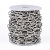 Tarnish Resistant 304 Stainless Steel Paperclip Chains CHS-D027-02P-5