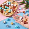 50Pcs 5 Colors Opaque Acrylic Beads OACR-TA0004-97-6