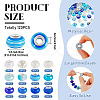 120Pcs 12 Colors Imitation Pearl Style Resin European Beads RPDL-TA0001-11-4