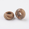 Natural Picture Jasper European Beads G-G740-14x8mm-03-3