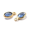 Eco-Friendly Brass with Glass Pendants KK-K268-01B-3