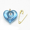 Handmade Lampwork Brooches X-LAMP-R139-09-2