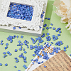 300Pcs 2 Styles 2-Hole Opaque Colours Glass Seed Beads SEED-HS0001-06F-4