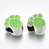 UV Plating Acrylic European Beads OACR-T005-104P-2