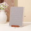 64-Hole Velvet Slant Back Jewelry Earring Storage Display Stands PW-WG4BC61-01-2