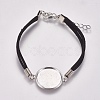 Faux Suede Bracelet Making MAK-WH0007-01D-1