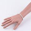 Natural Howlite Beaded Stretch Bracelets BJEW-JB02459-06-3