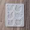 Rabbit/Dragon/Cat Pendant DIY Silhouette Silicone Mold DIY-K073-09B-3
