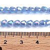 Electroplate Glass Beads Strands EGLA-D030-J4mm-B01-5