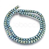 Electroplate Non-magnetic Synthetic Hematite Bead Strands G-I208-19F-D-1
