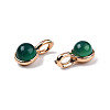 Natural Dyed & Heated Green Onyx Agate Charms G-N326-141B-4