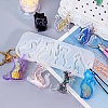 Cat Shape Quicksand DIY Silhouette Silicone Mold DIY-K067-02A-1