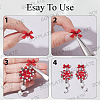40Pcs 2 Colors Alloy Stud Earring Findings EJEW-SP0001-23-6