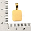 PVD Vacuum Plating 304 Stainless Steel Pave Natural White Shell Pendants STAS-S130-03G-N-3