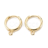 Brass Huggie Hoop Earrings Finding X-KK-D063-05G-1