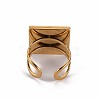 201 Stainless Steel Cuff Pad Ring Settings STAS-S080-041D-G-4