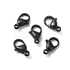 Spray Painted 304 Stainless Steel Lobster Claw Clasps STAS-R120-01F-02-2
