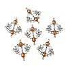 Alloy Enamel Chandelier Component Links ENAM-EA9734Y-6-1