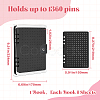 Felt Cloth Brooch Storage Loose-leaf Binder Notebook Albums with PVC Plastic Cover AJEW-WH20011-05B-2