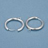 201 Stainless Steel Huggie Hoop Earring Findings STAS-P283-01K-S-1