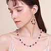 Natural Pink Zebra Jasper Beads Strands G-AR0001-91-6