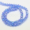 Electroplate Glass Beads Strands EGLA-J042-4mm-AB02-2
