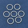 Eco-Friendly Brass Round Rings KK-M165-10mm-02S-RS-1