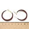 Brass Ring Hoop Earrings EJEW-A121-12B-G-3