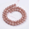 Natural Sunstone Beads Strands X-G-J157-8mm-07-2