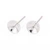 925 Sterling Silver Stud Earring Findings STER-K167-027D-S-6