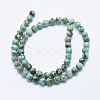Natural African Turquoise(Jasper) Beads Strands G-E444-47-6mm-2