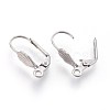 Tarnish Resistant 304 Stainless Steel Leverback Earrings Findings STAS-F188-08P-2