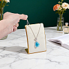 Stainless Steel Cambered Back Single Necklace Display Stands ODIS-WH0099-220C-3