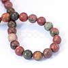 Natural Picasso Stone/Picasso Jasper Beads Strands G-E334-8mm-10-3