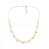 Brass Bib Necklace Making KK-N216-549-1