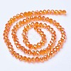 Electroplate Glass Beads Strands EGLA-A034-T8mm-B16-2