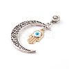 Tibetan Style Alloy European Dangle Charms PALLOY-JF00711-3