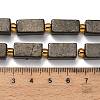 Natural Gold Pyrite/Golden Pyrite Beads Strands G-F833-C01-02-5