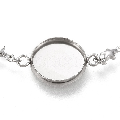 Tarnish Resistant 304 Stainless Steel Bracelet Making STAS-L248-008P-B-1