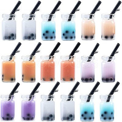 Glass Bottle Pendants CRES-NB0001-08-1
